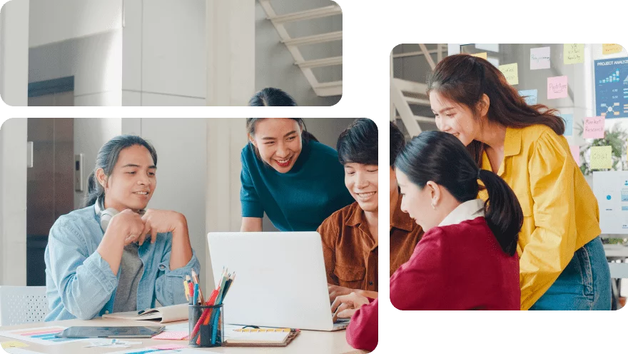 Mahasiswa berkolaborasi menyusun strategi analisa data bersama NoLimit